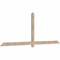 Ekena Millwork Eugene Smooth Timber Gable Bracket, Douglas Fir, 96"W x 36"H x 1 1/2"D x 3 1/2"F, 9/12 Pitch GBW096X36X0204EUG00SDF - alternate 3